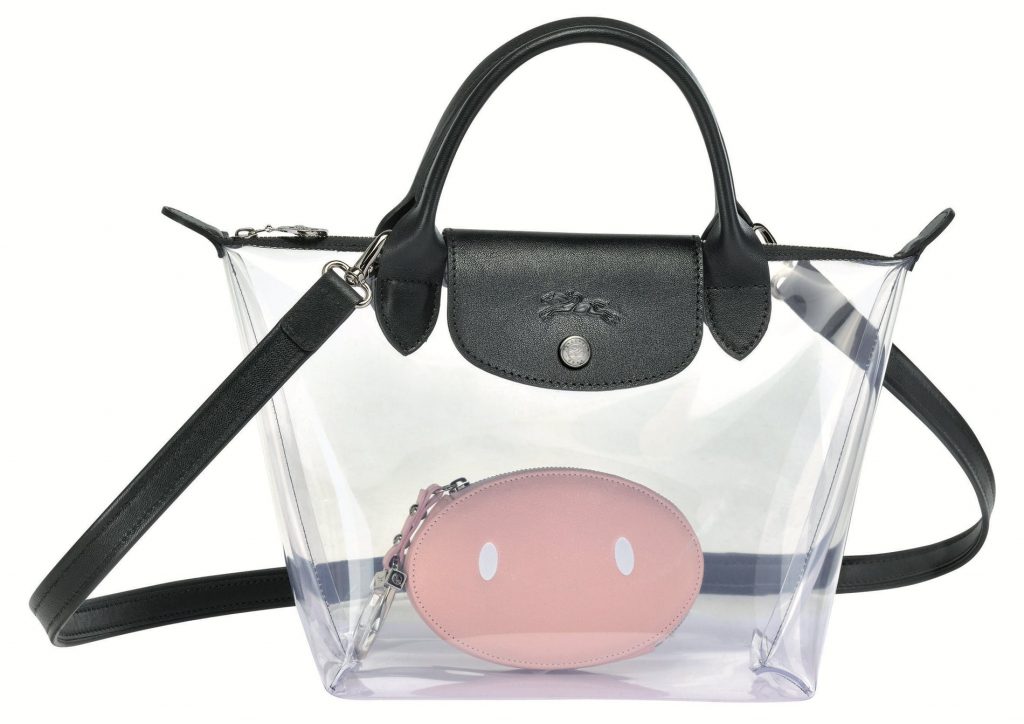 Mr Bags x Longchamp Top Handle Transparent detail