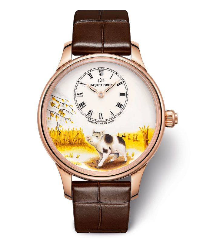 Jaquet Droz Petite Heure Minute Year of the Pig